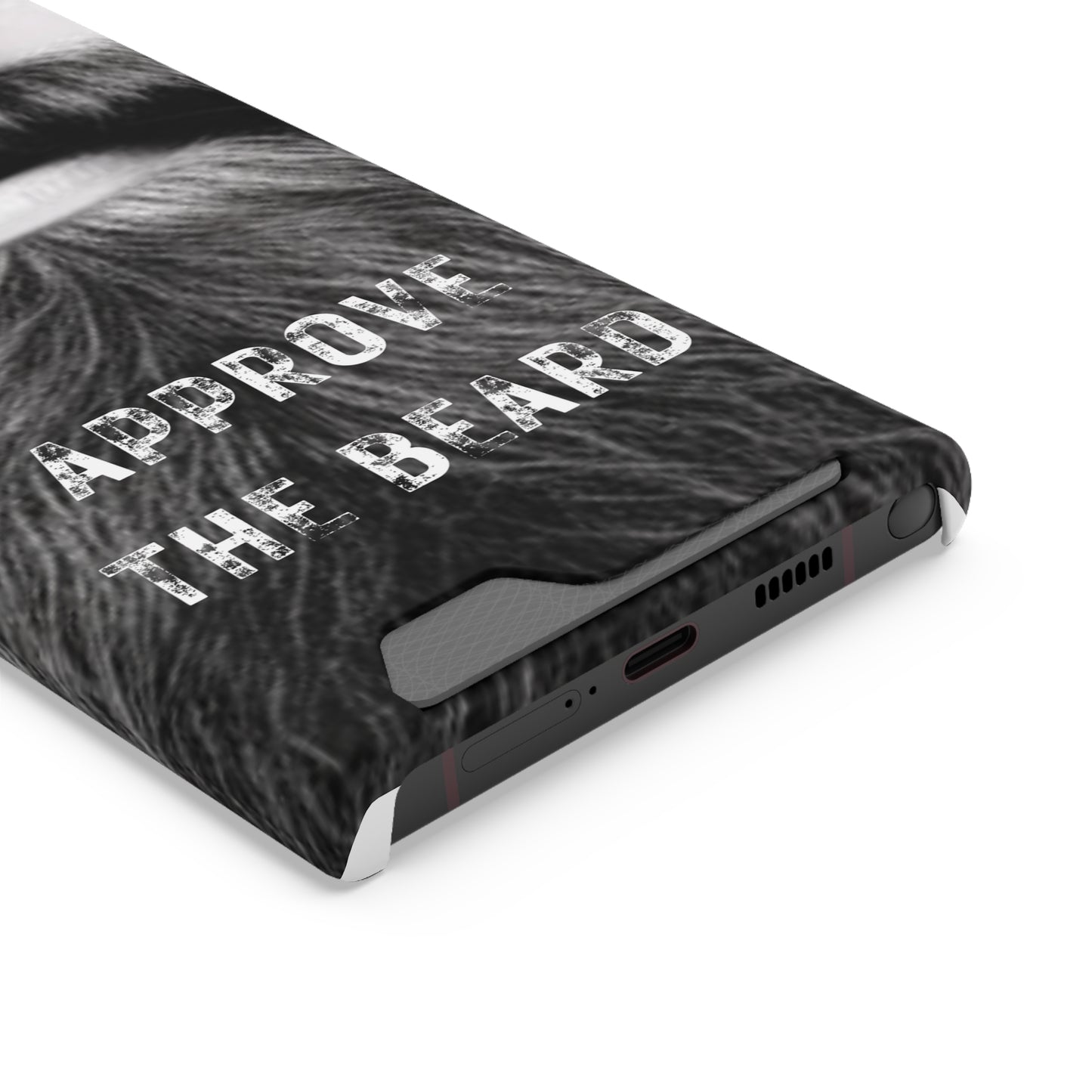 Approve the Beard Phone Case With Card Holder