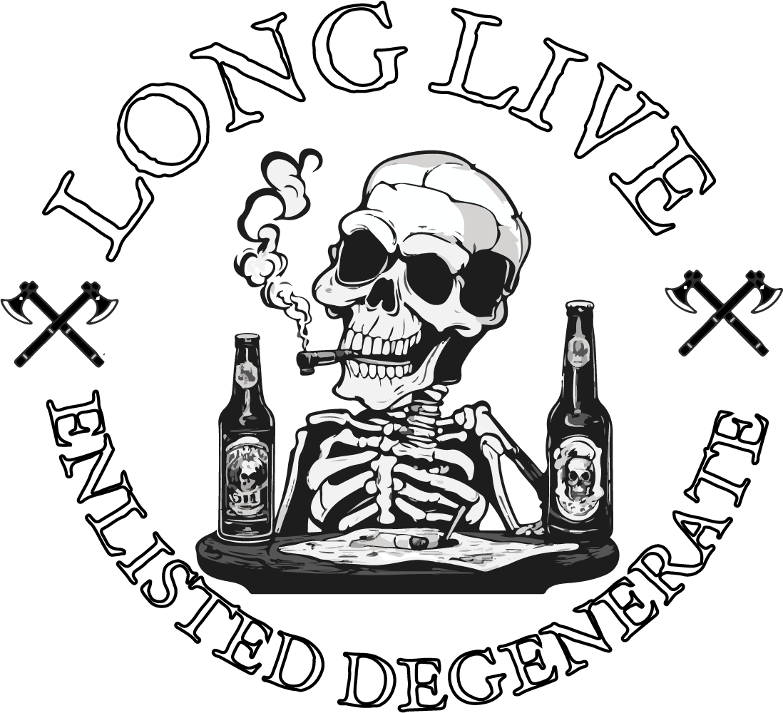 Men's Long Live the Enlisted Degenerate