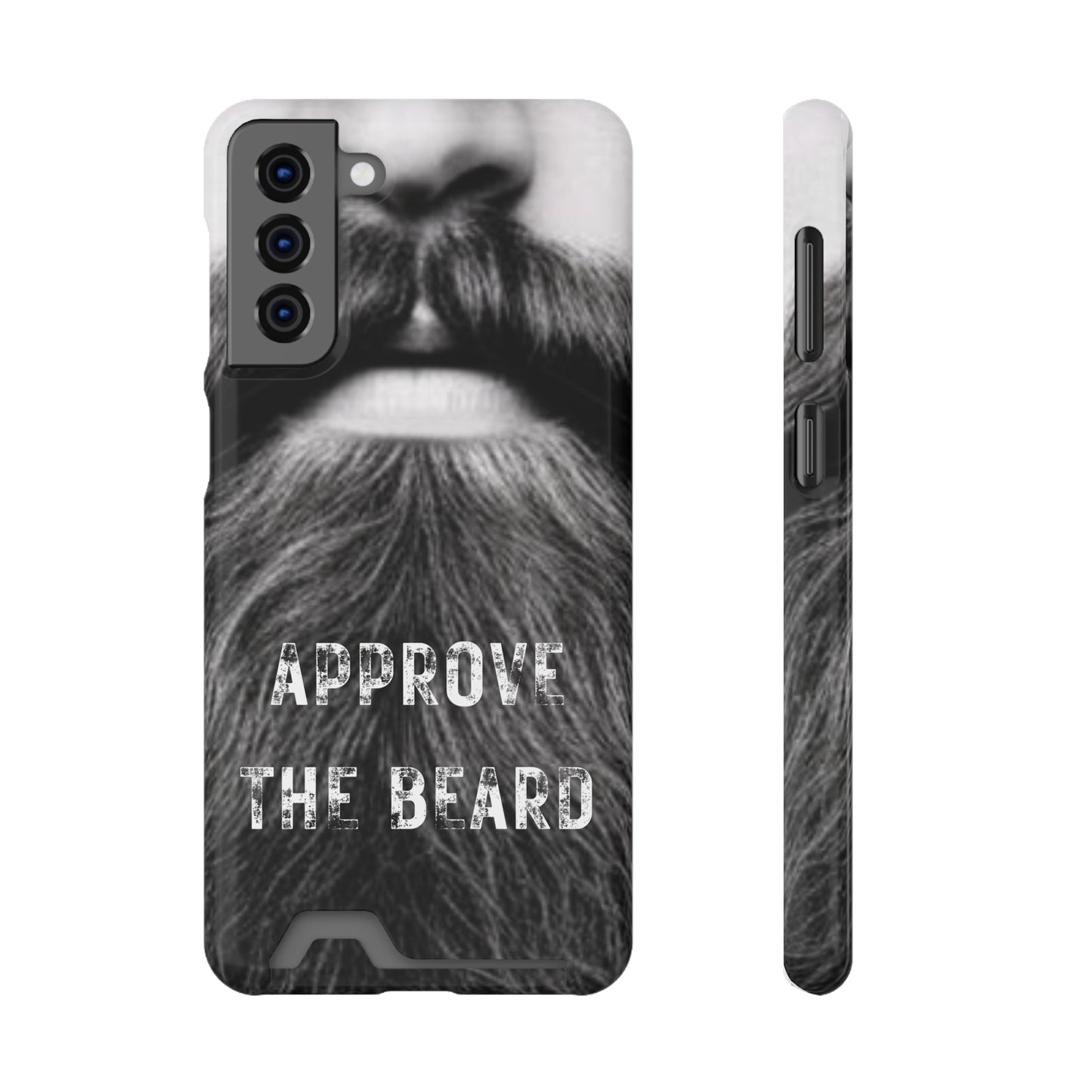 Approve the Beard Phone Case With Card Holder