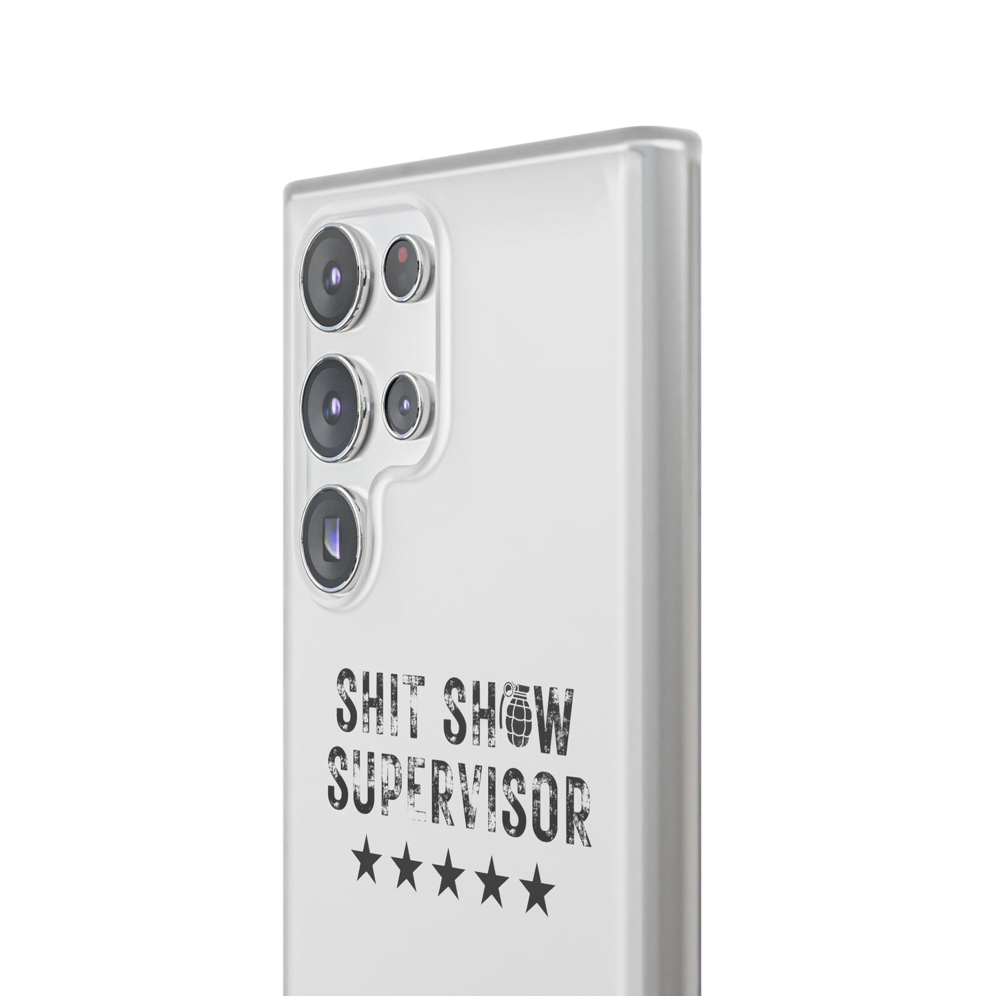 Shit Show Supervisor Clear Flexi Cases