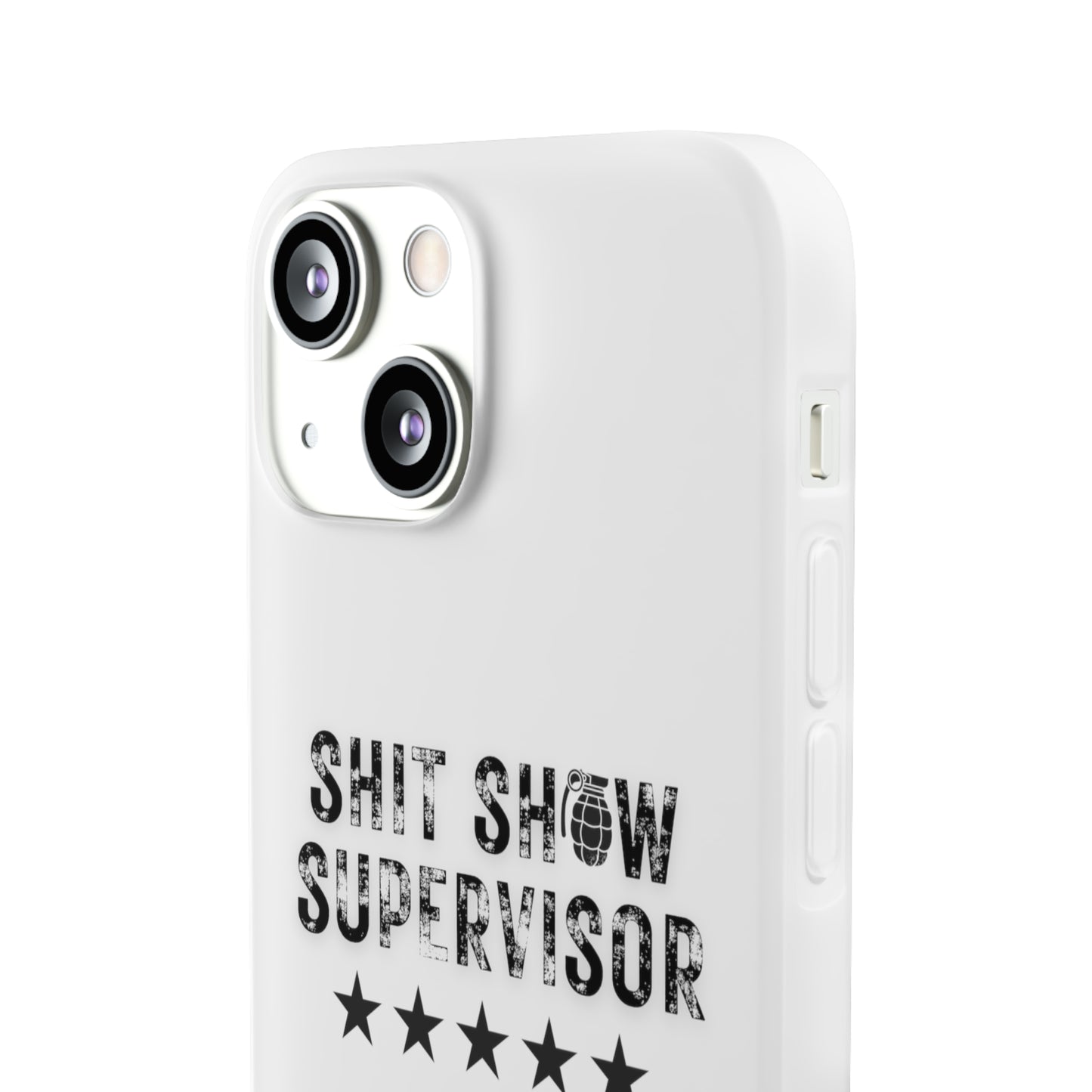 Shit Show Supervisor Clear Flexi Cases