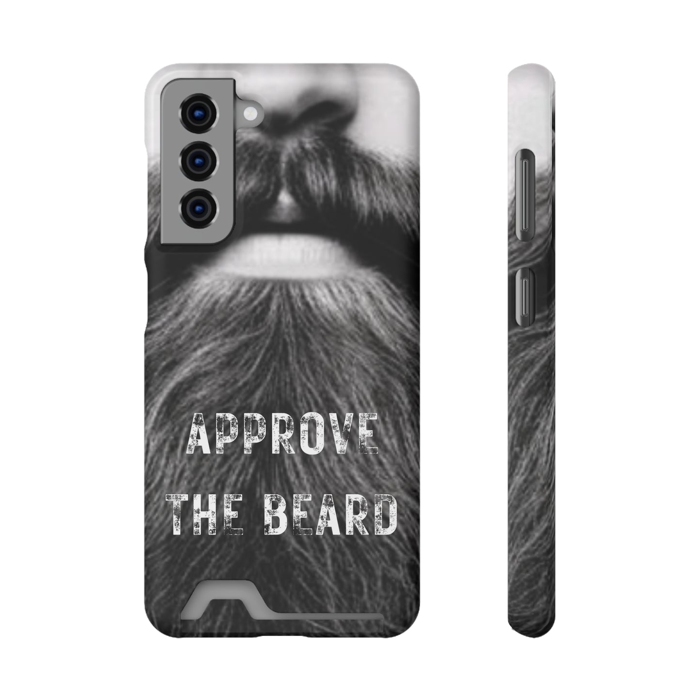 Approve the Beard Phone Case With Card Holder