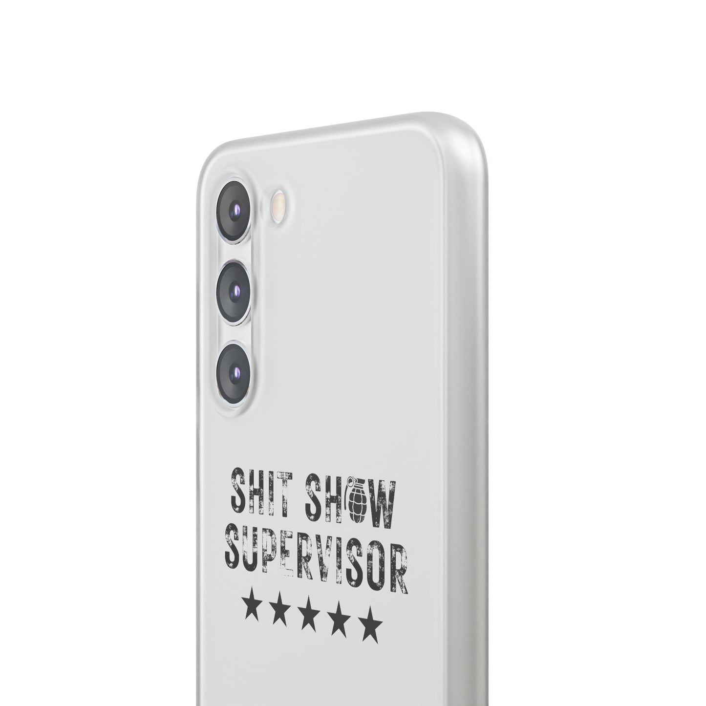 Shit Show Supervisor Clear Flexi Cases