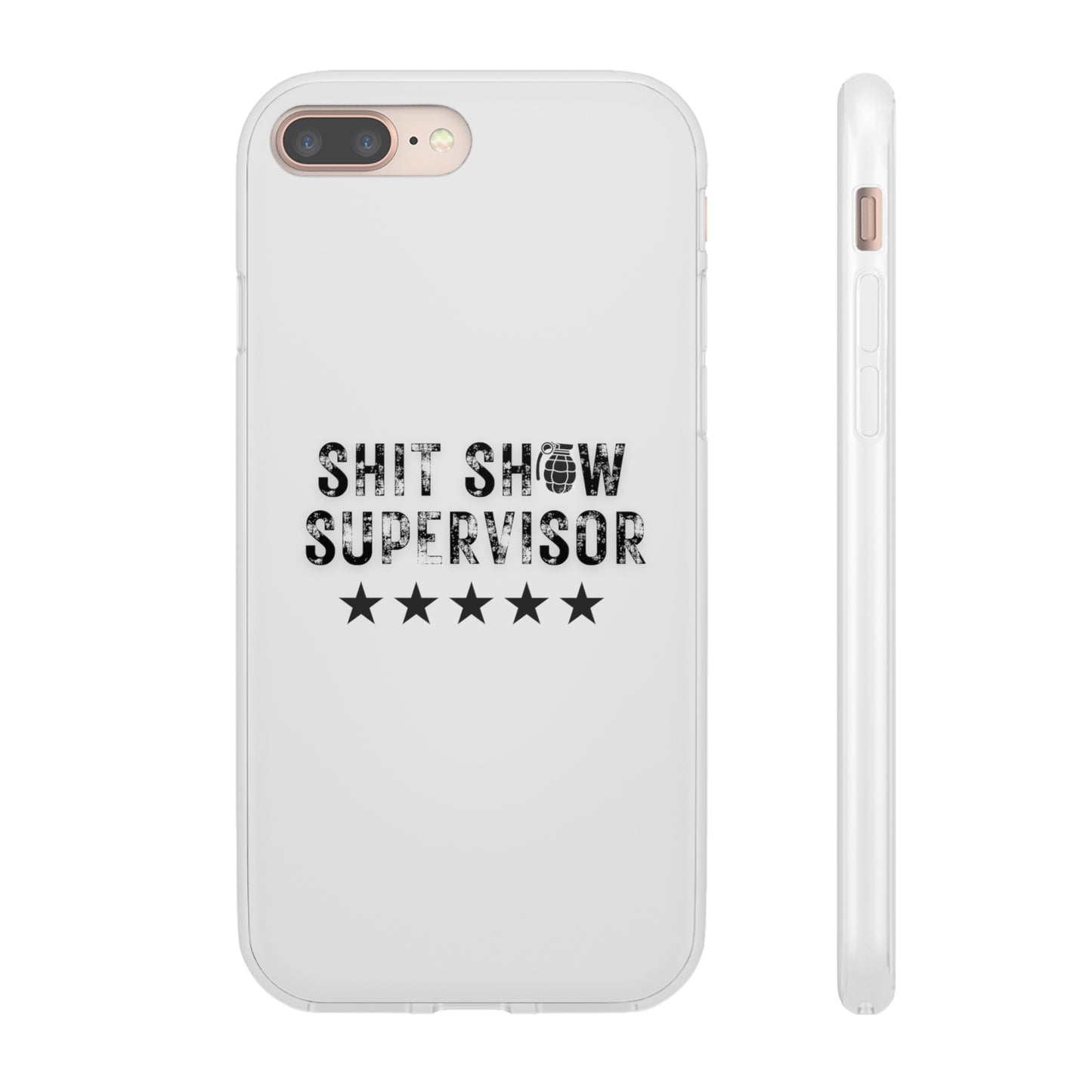 Shit Show Supervisor Clear Flexi Cases