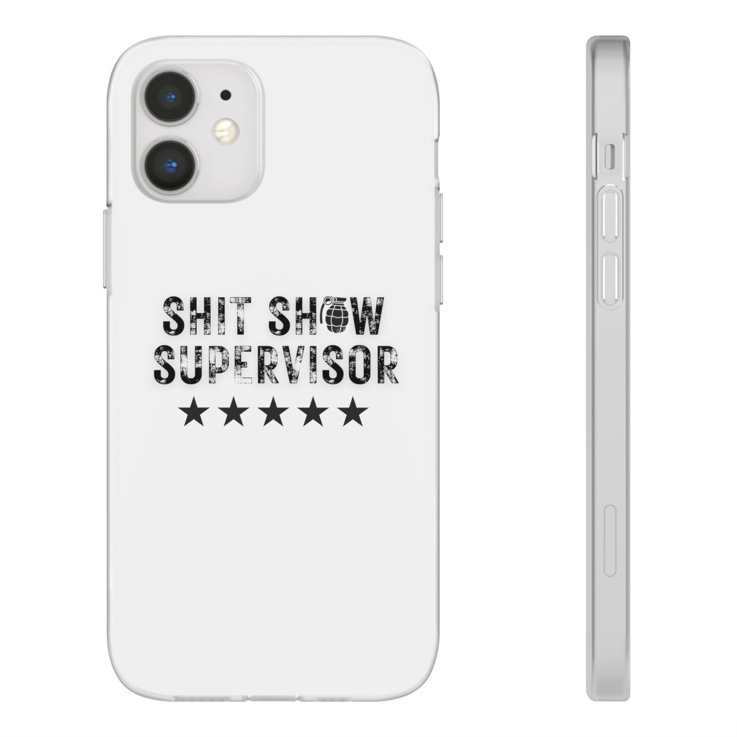Shit Show Supervisor Clear Flexi Cases