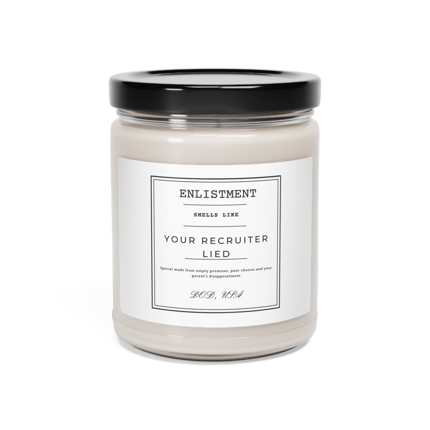 Enlistment Scented Soy Candle, 9oz