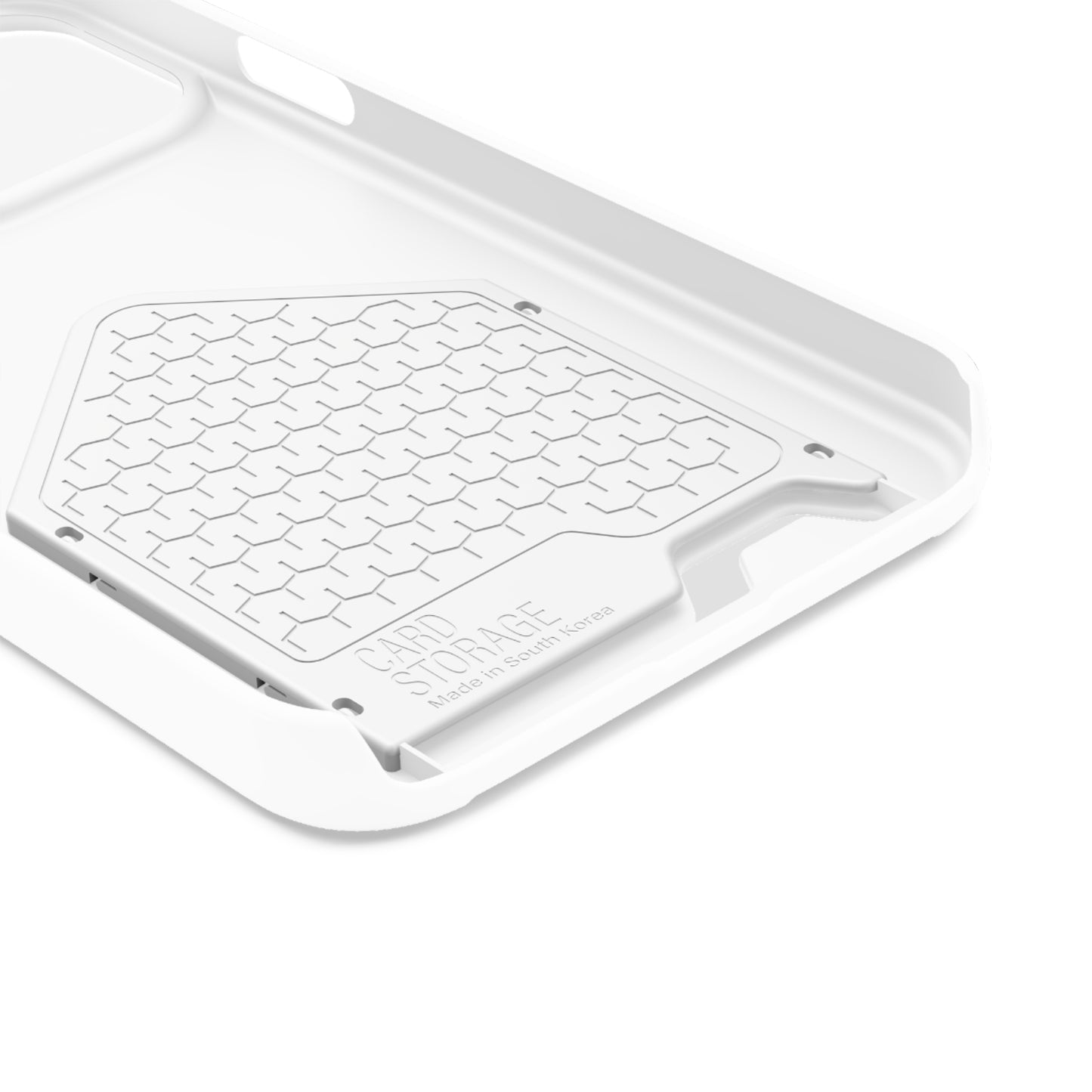 White End Oxygen Theft Phone Case With Card Holder