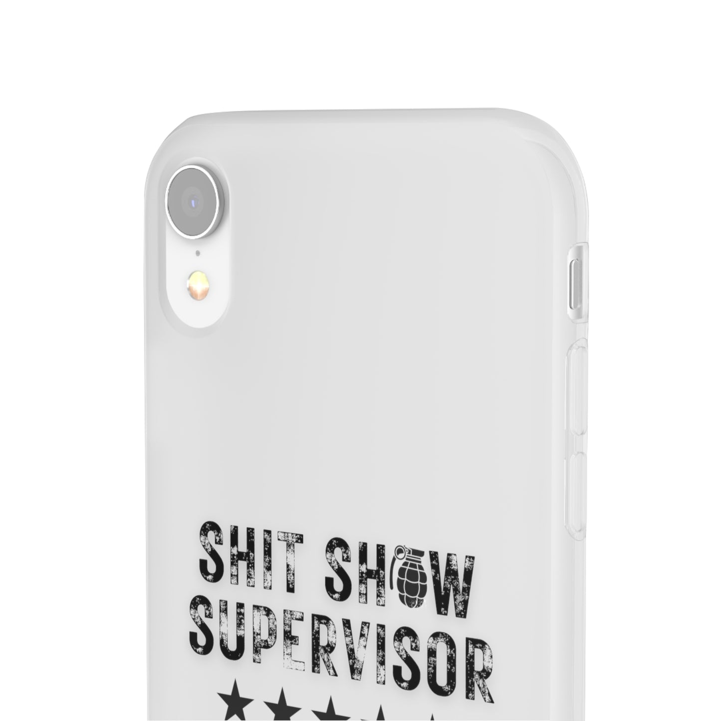 Shit Show Supervisor Clear Flexi Cases