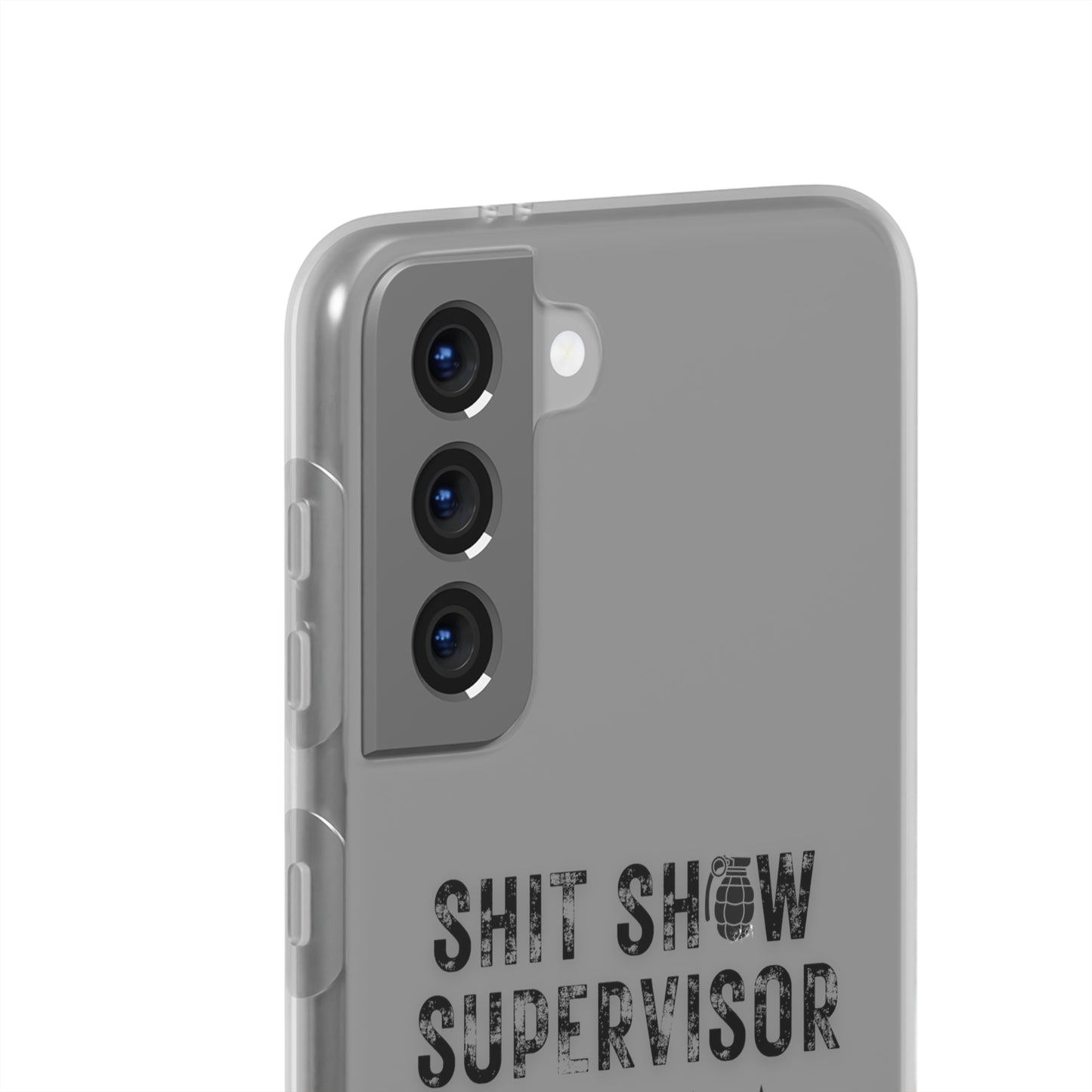 Shit Show Supervisor Clear Flexi Cases