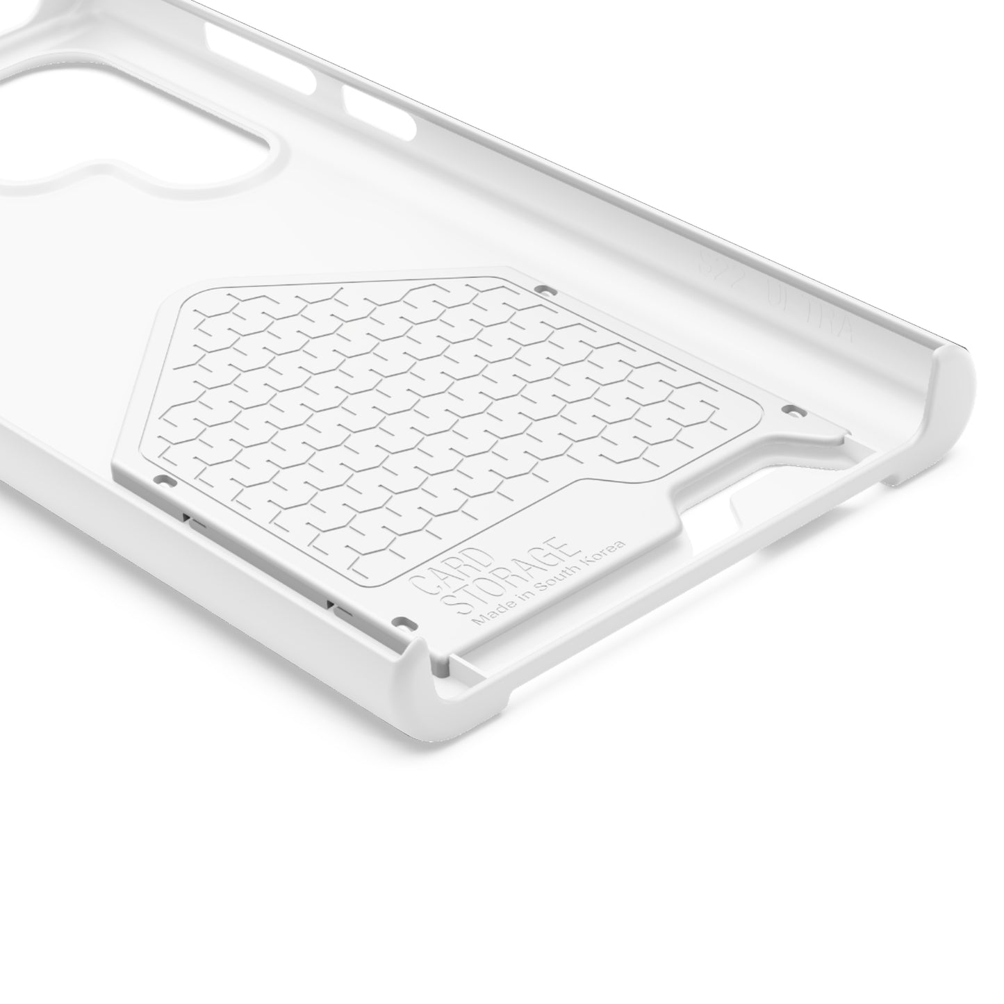 White End Oxygen Theft Phone Case With Card Holder