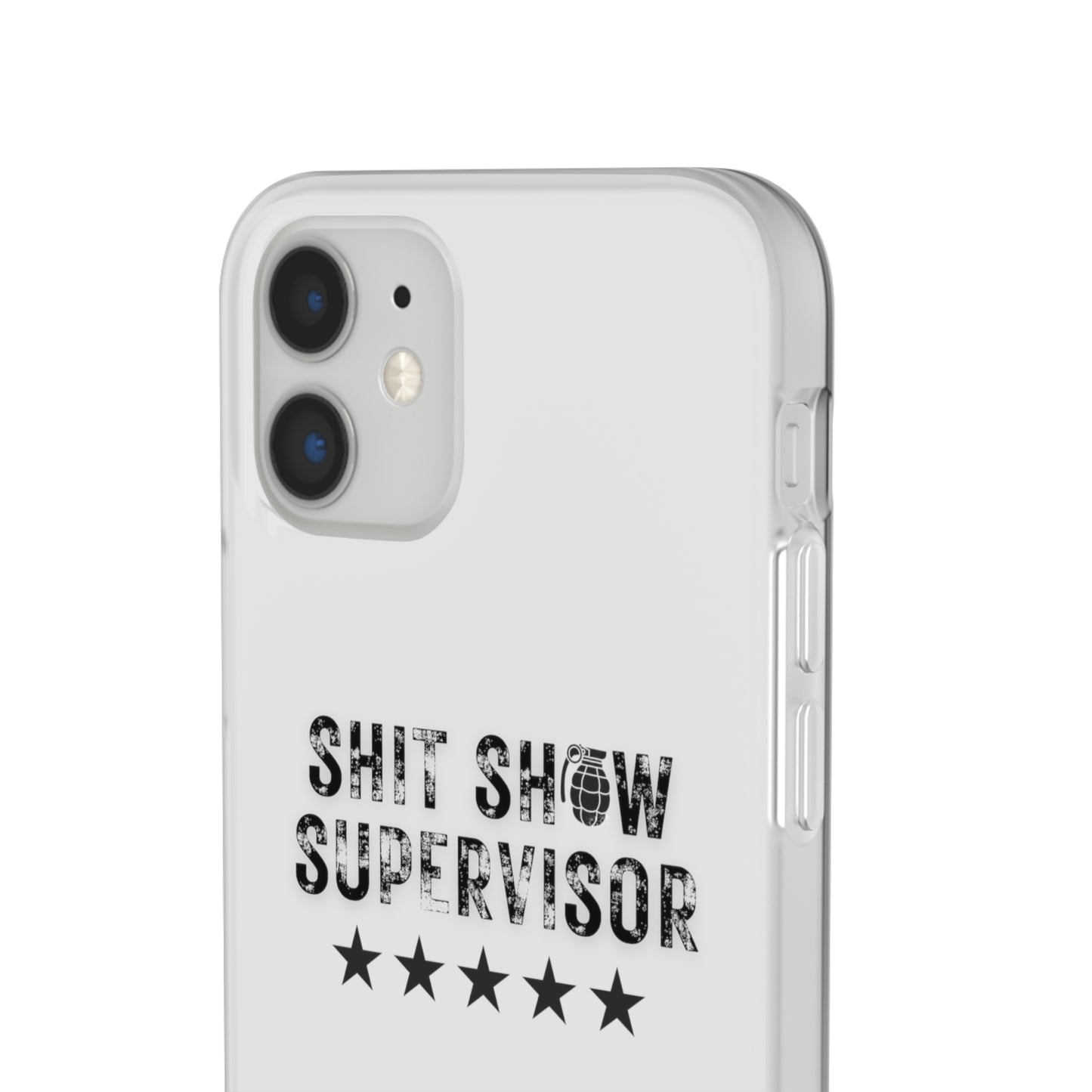 Shit Show Supervisor Clear Flexi Cases