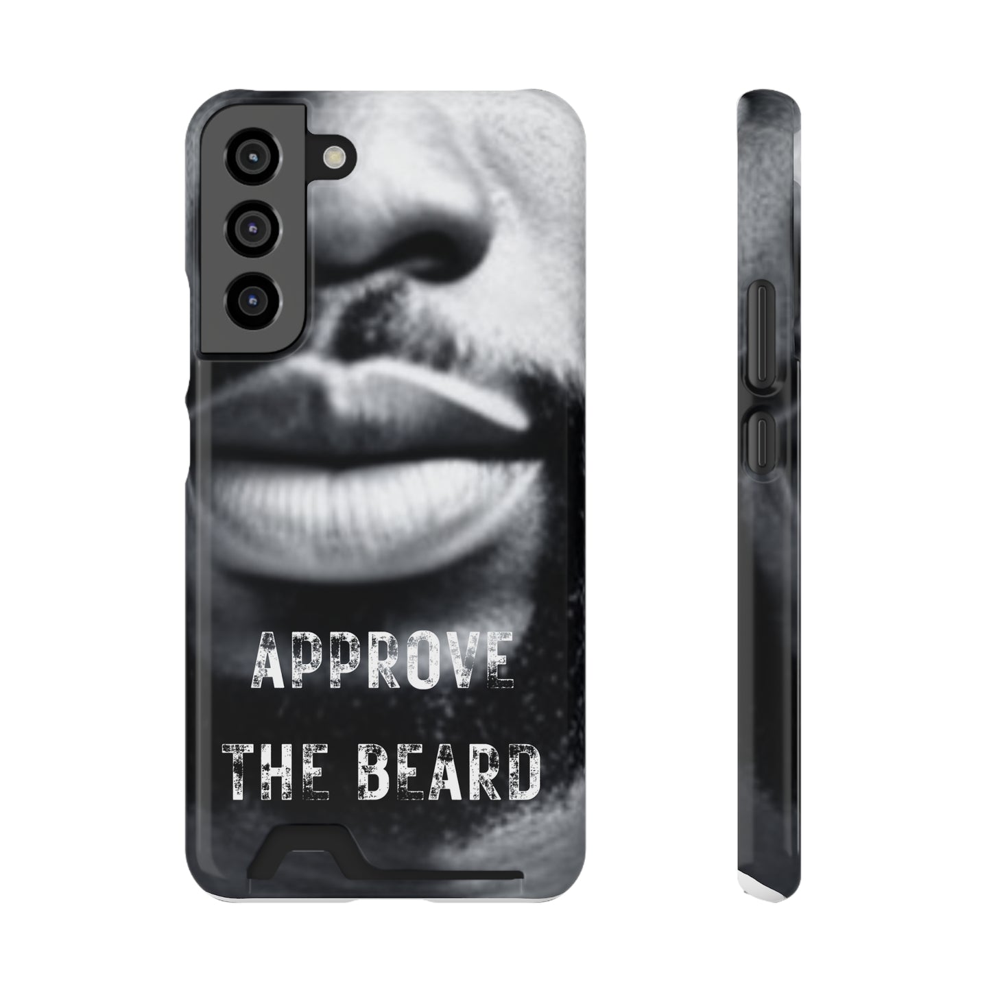 Approve the Beard Phone Case With Card Holder