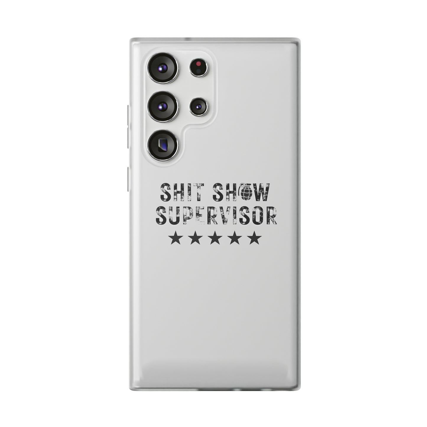 Shit Show Supervisor Clear Flexi Cases