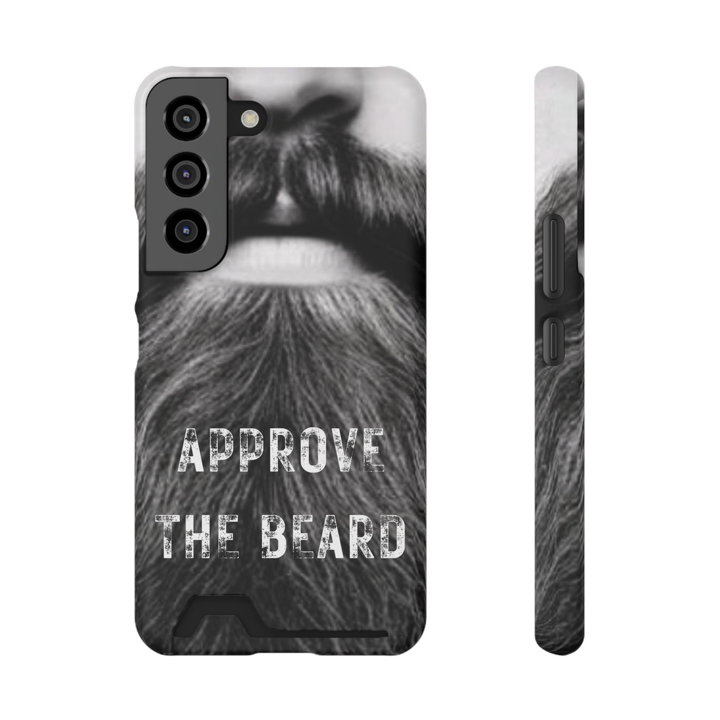 Approve the Beard Phone Case With Card Holder