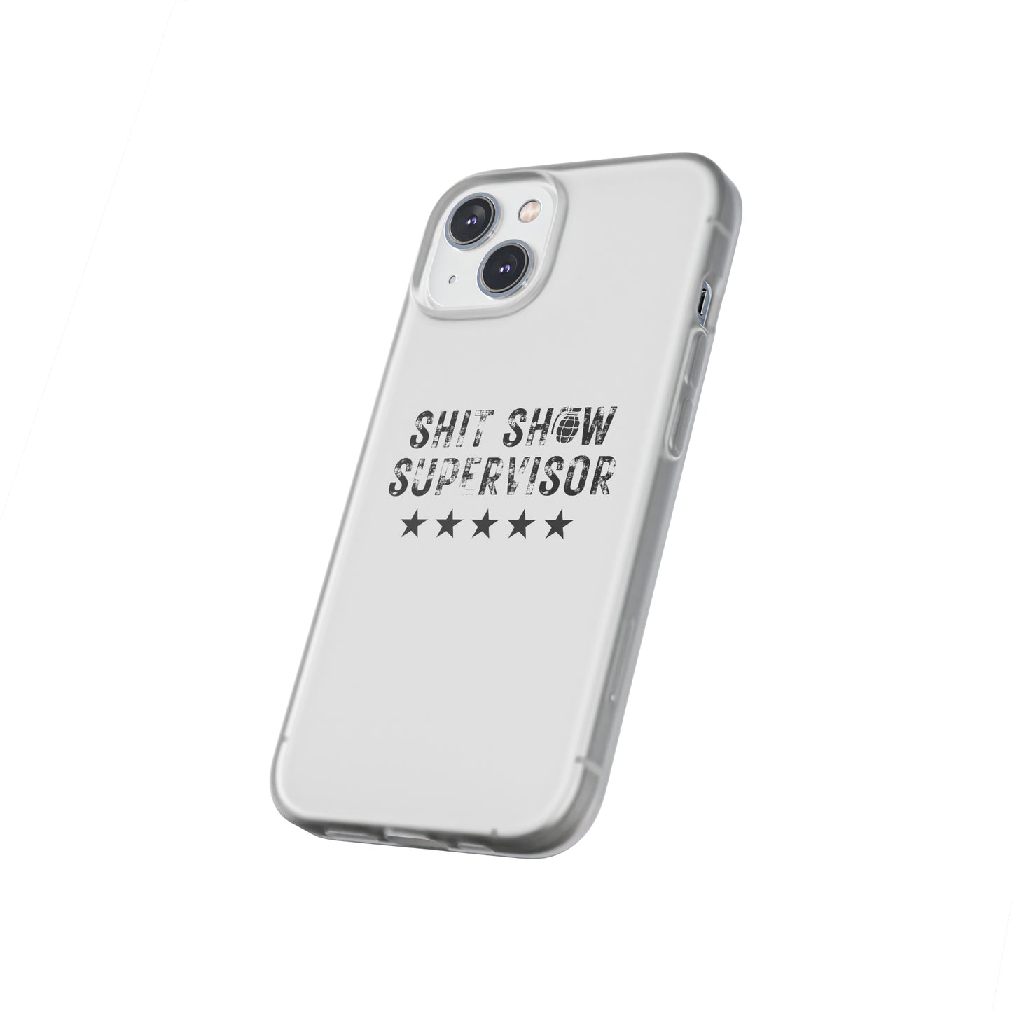 Shit Show Supervisor Clear Flexi Cases