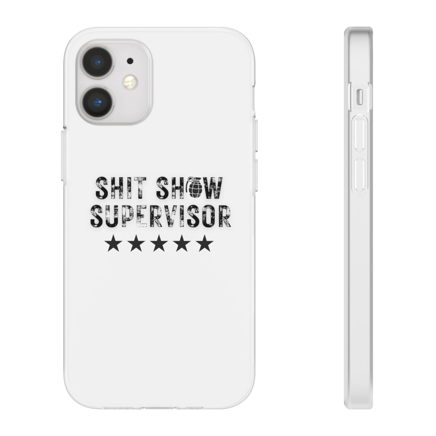Shit Show Supervisor Clear Flexi Cases