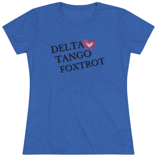 Women's Delta Tango Foxtrot Triblend Tee