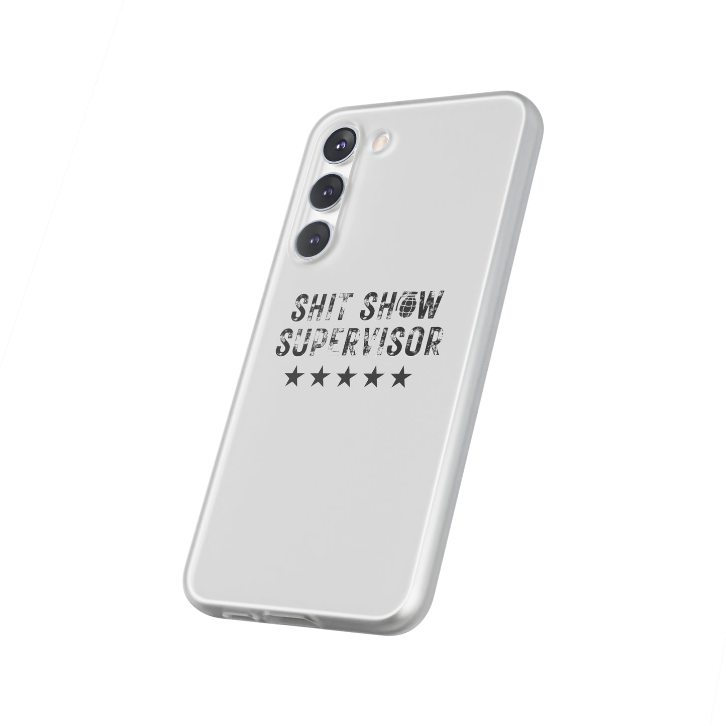 Shit Show Supervisor Clear Flexi Cases