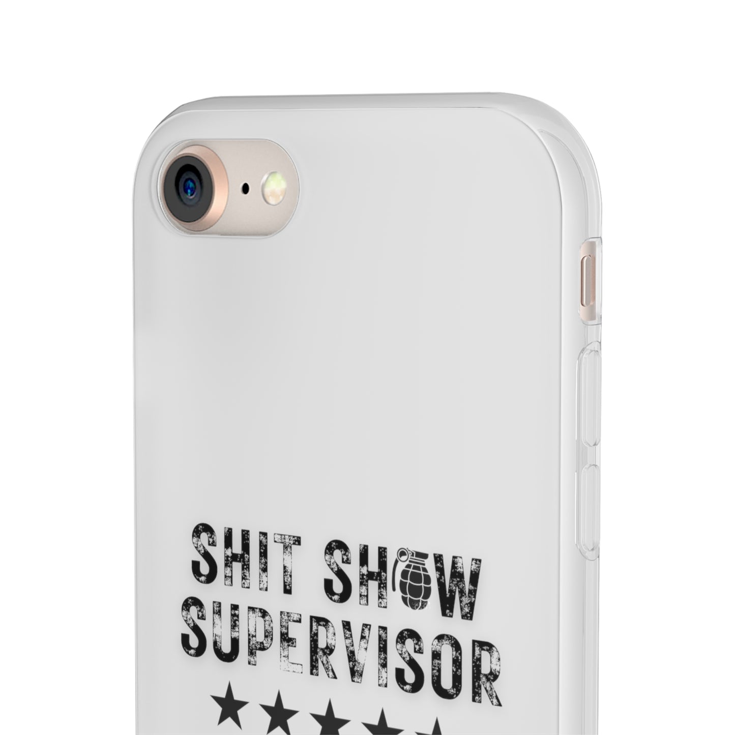 Shit Show Supervisor Clear Flexi Cases