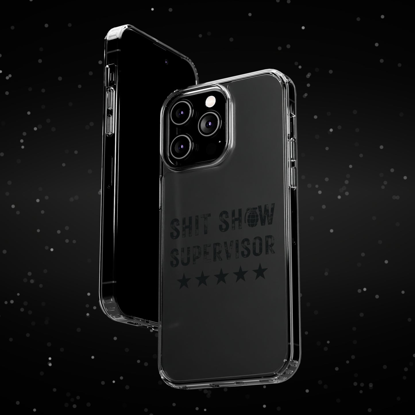 Clear $hit Show Supervisor Phone Cases