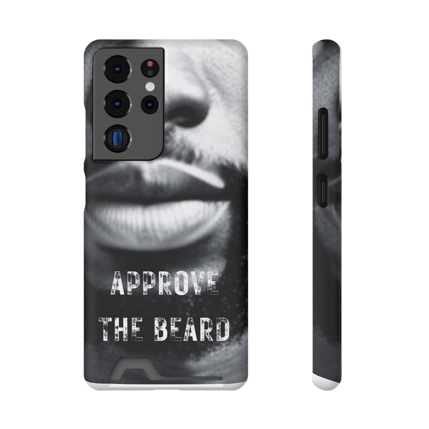 Approve the Beard Phone Case With Card Holder