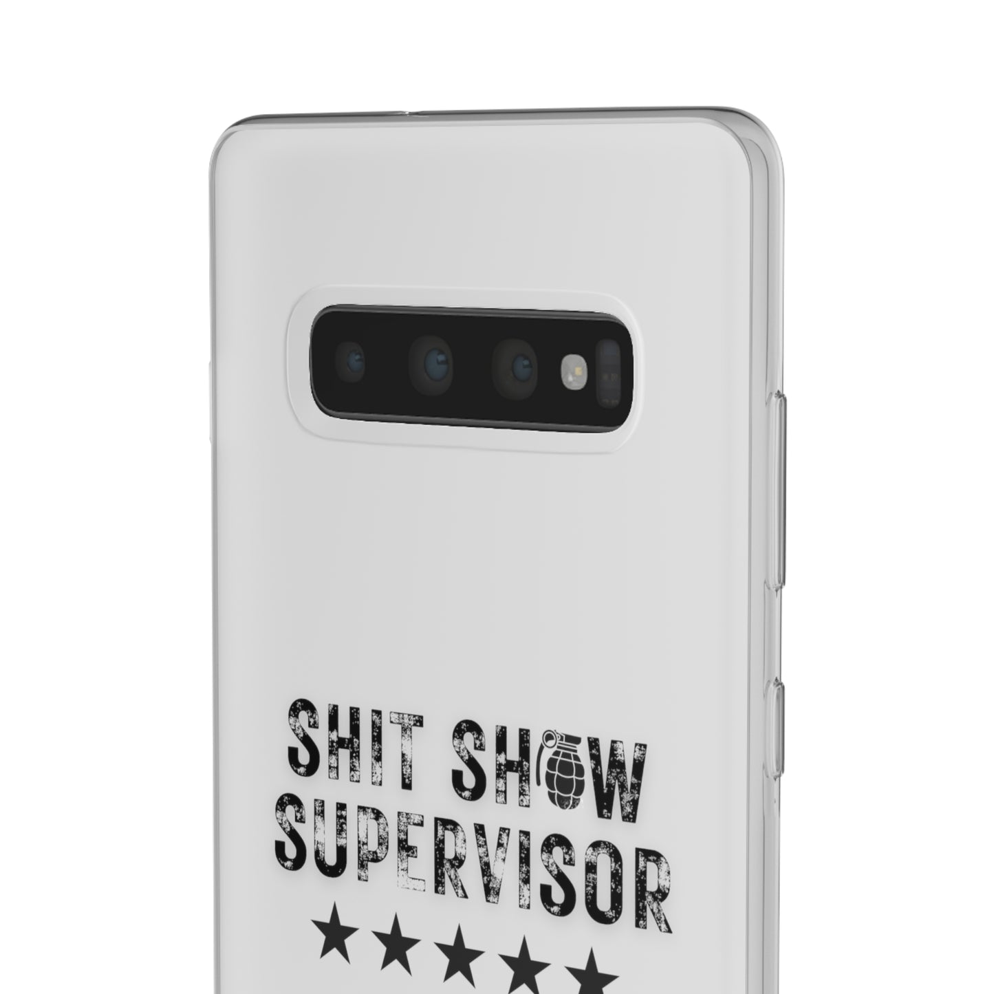 Shit Show Supervisor Clear Flexi Cases