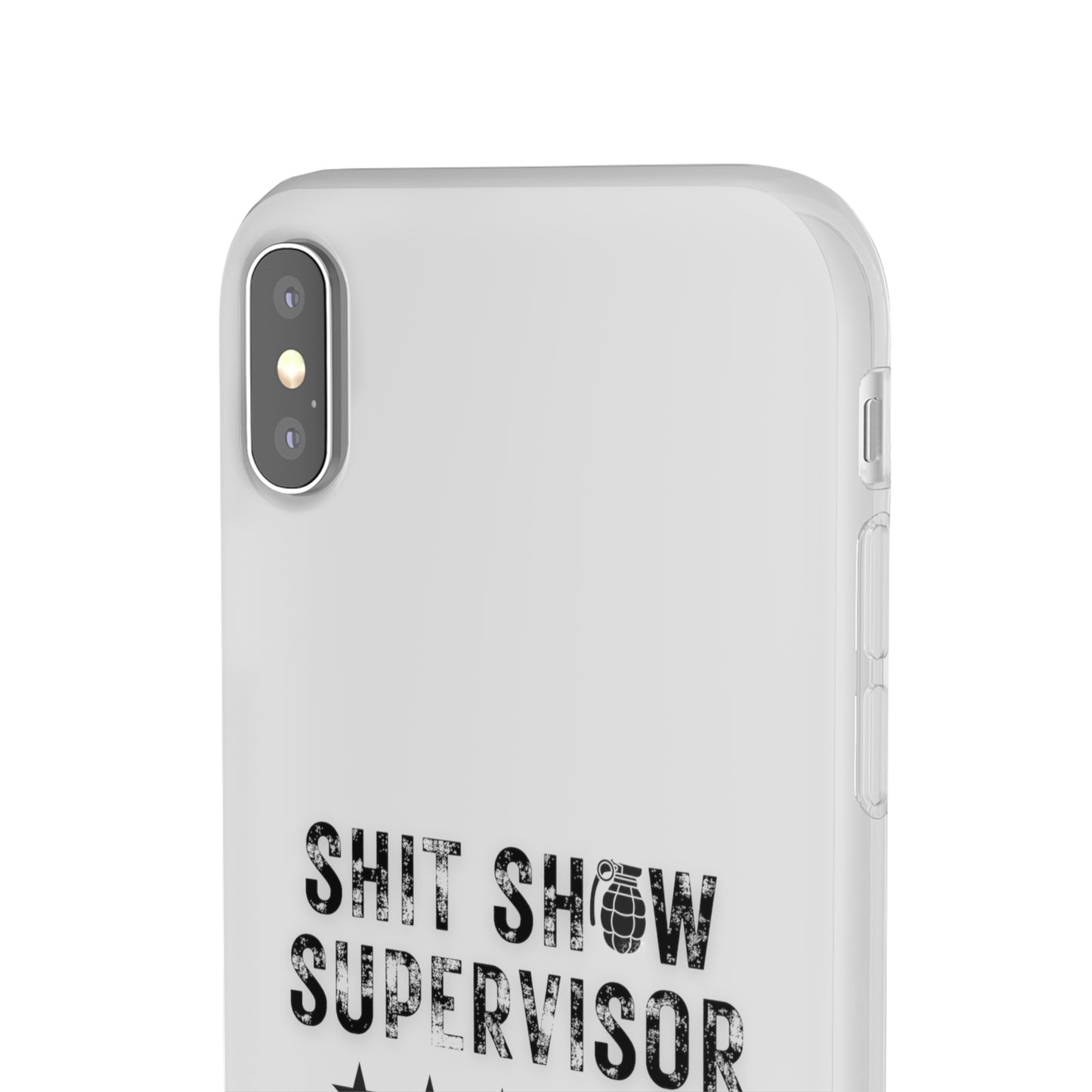Shit Show Supervisor Clear Flexi Cases