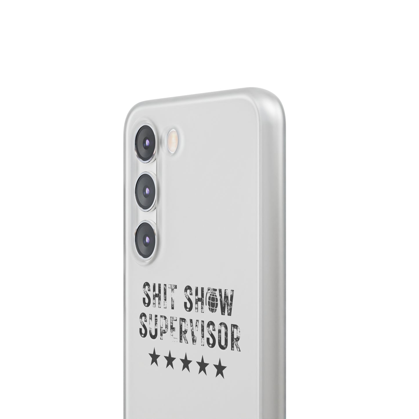 Shit Show Supervisor Clear Flexi Cases
