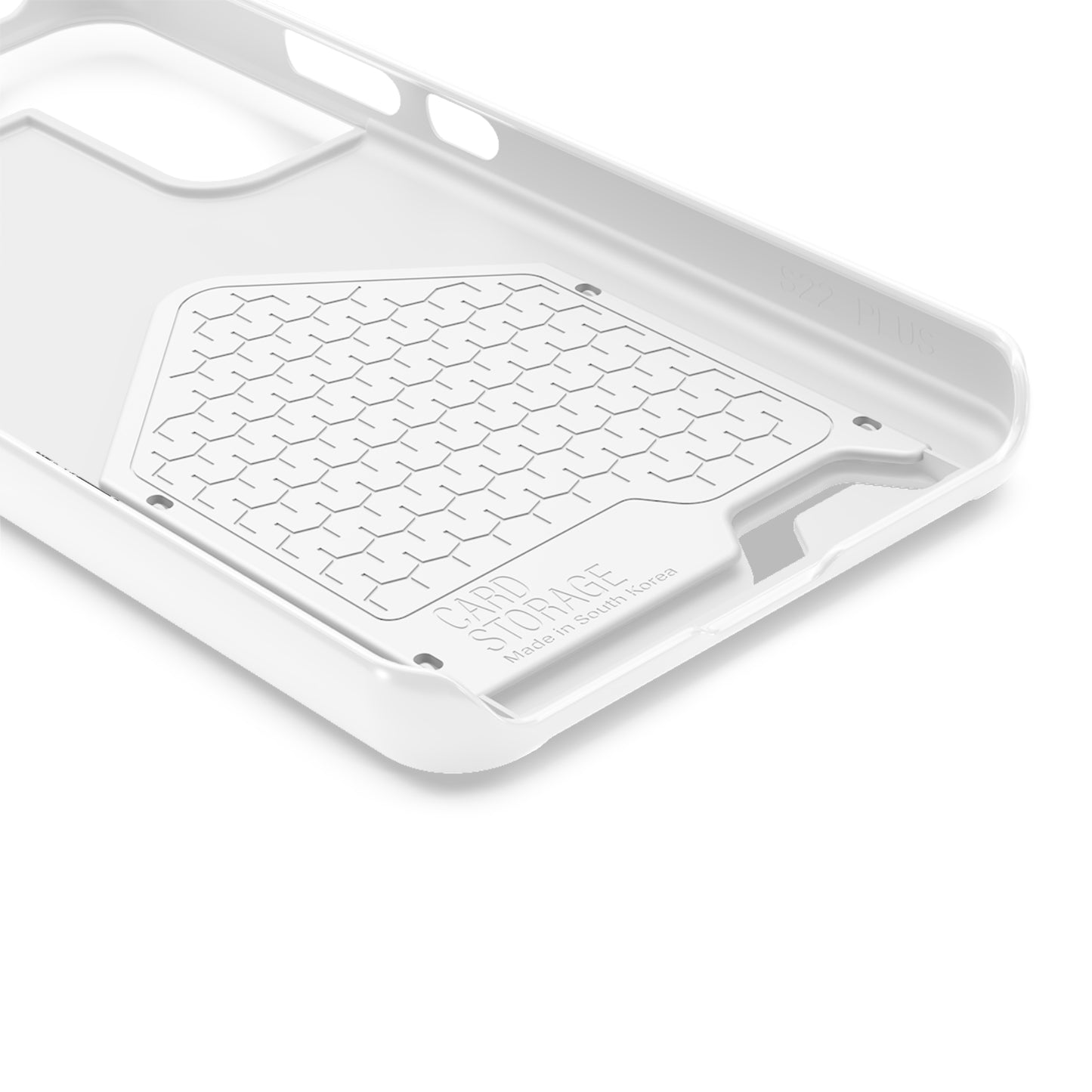 White End Oxygen Theft Phone Case With Card Holder