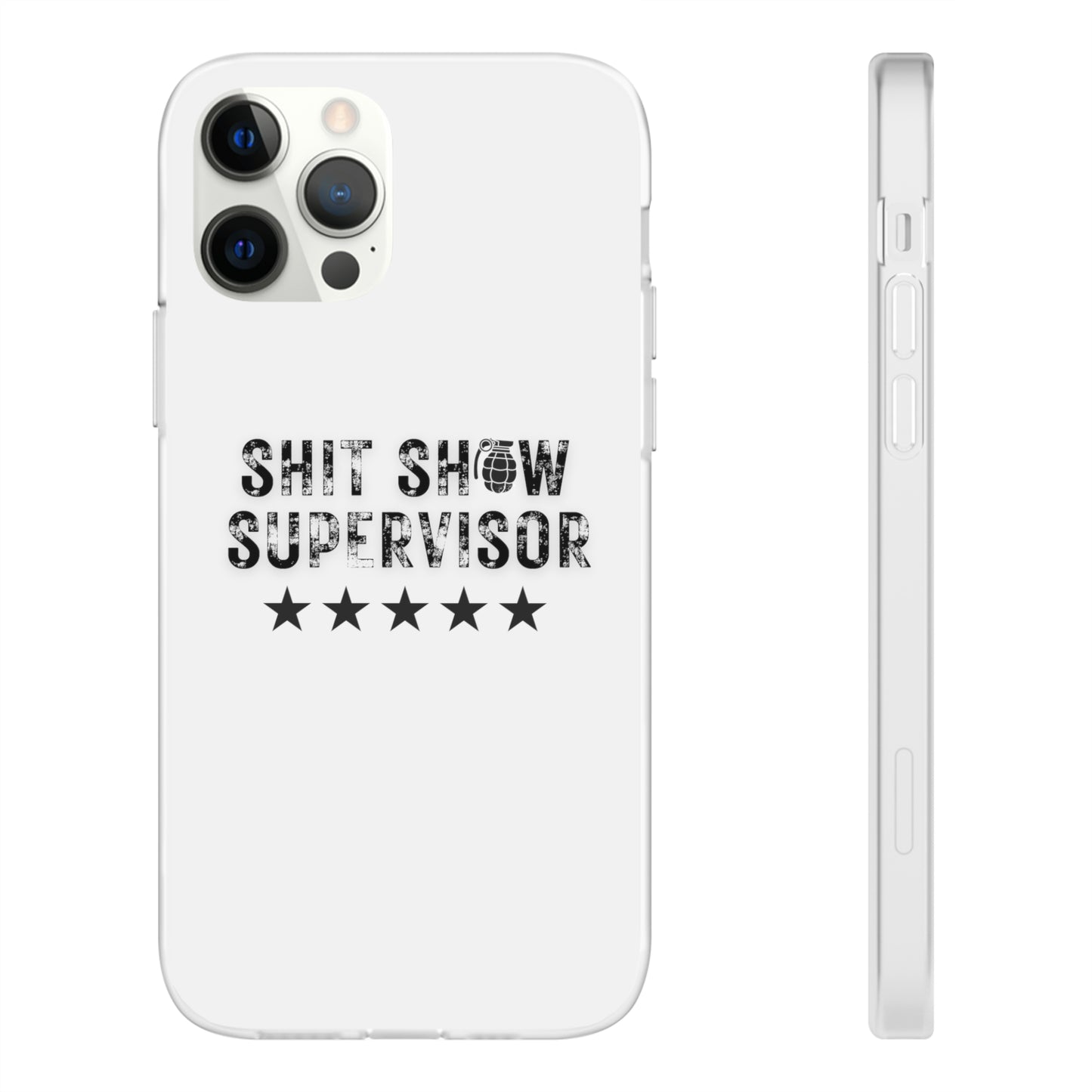 Shit Show Supervisor Clear Flexi Cases