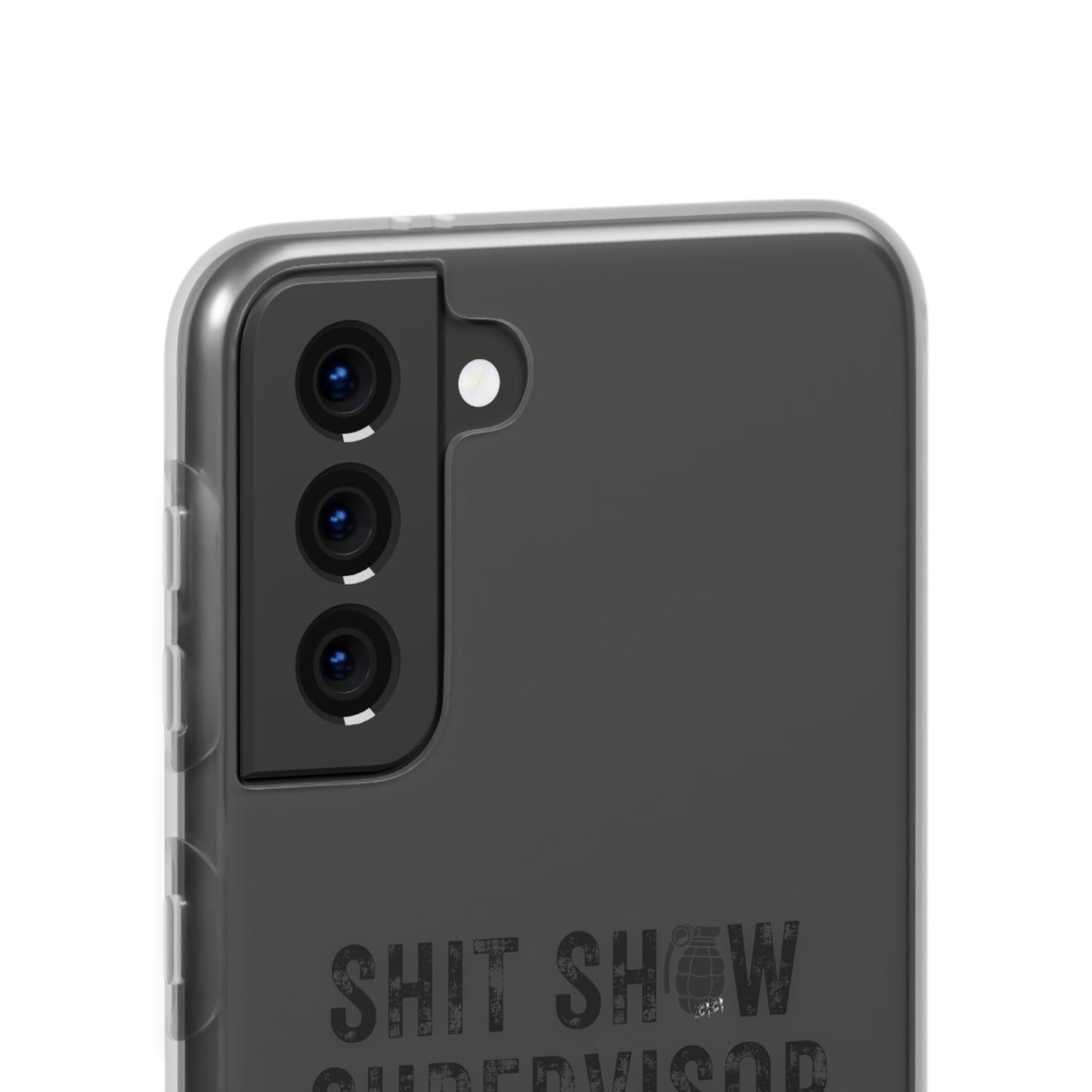 Shit Show Supervisor Clear Flexi Cases