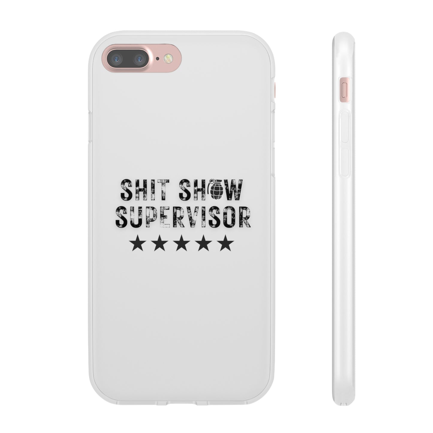 Shit Show Supervisor Clear Flexi Cases