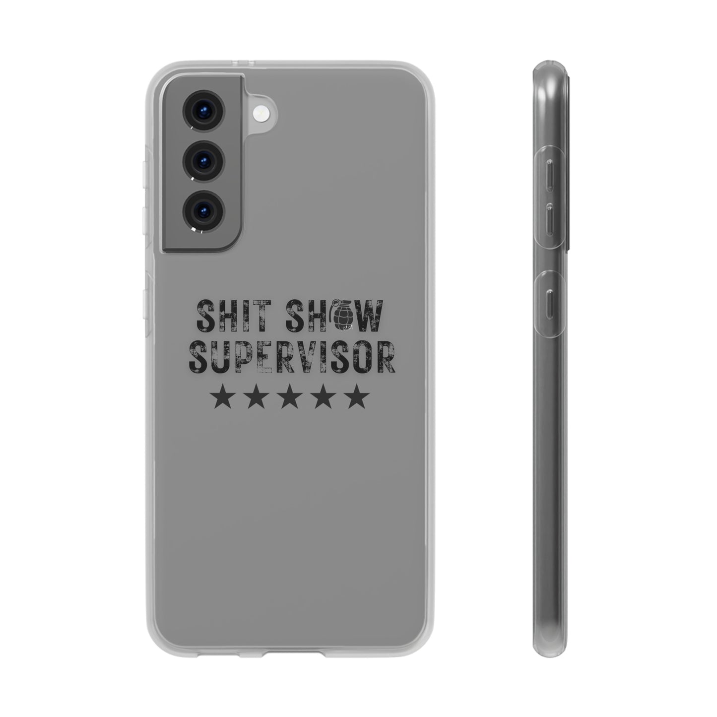 Shit Show Supervisor Clear Flexi Cases