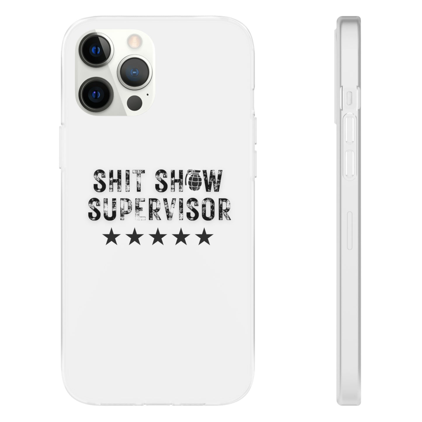 Shit Show Supervisor Clear Flexi Cases