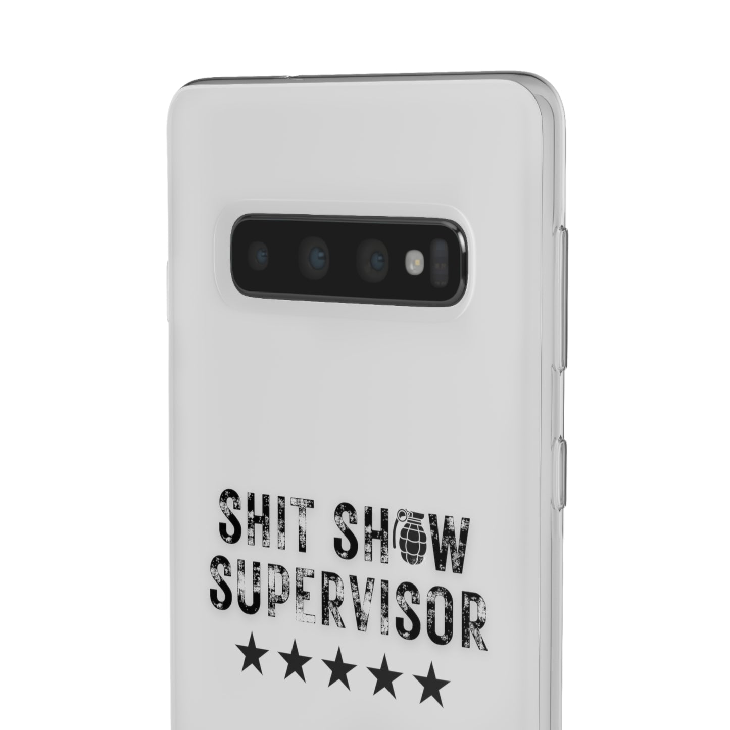 Shit Show Supervisor Clear Flexi Cases
