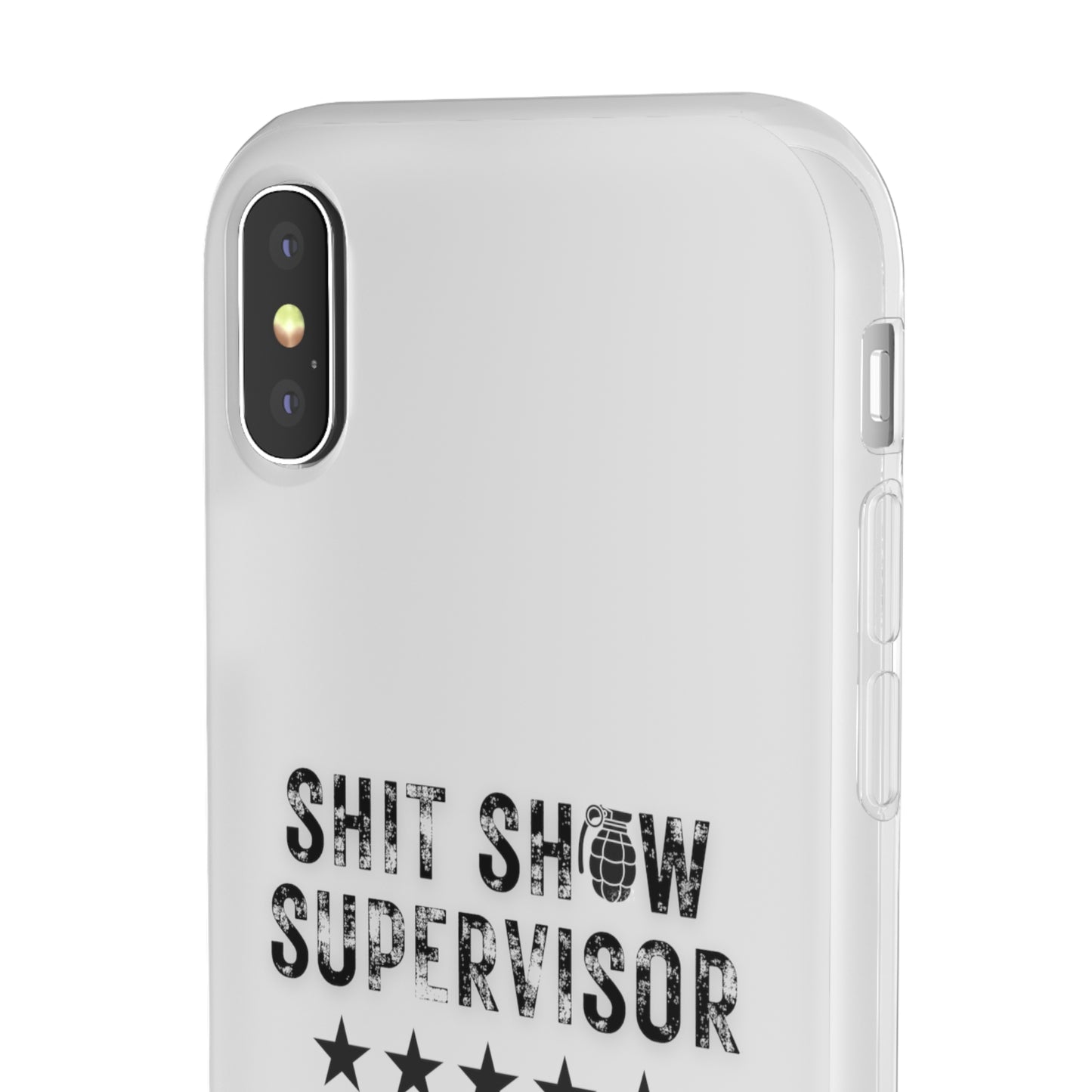 Shit Show Supervisor Clear Flexi Cases