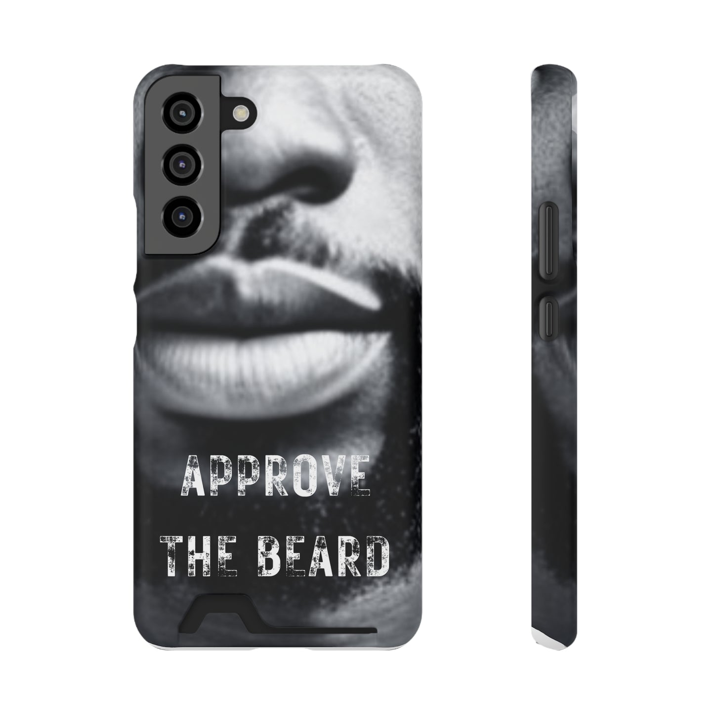 Approve the Beard Phone Case With Card Holder