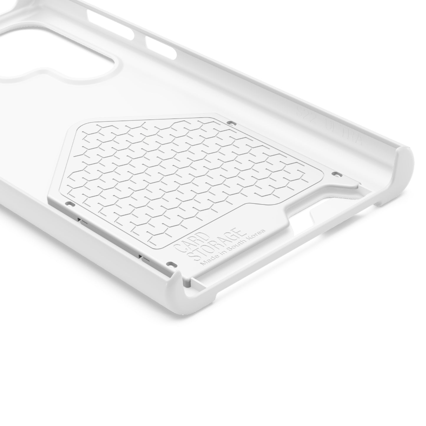White End Oxygen Theft Phone Case With Card Holder