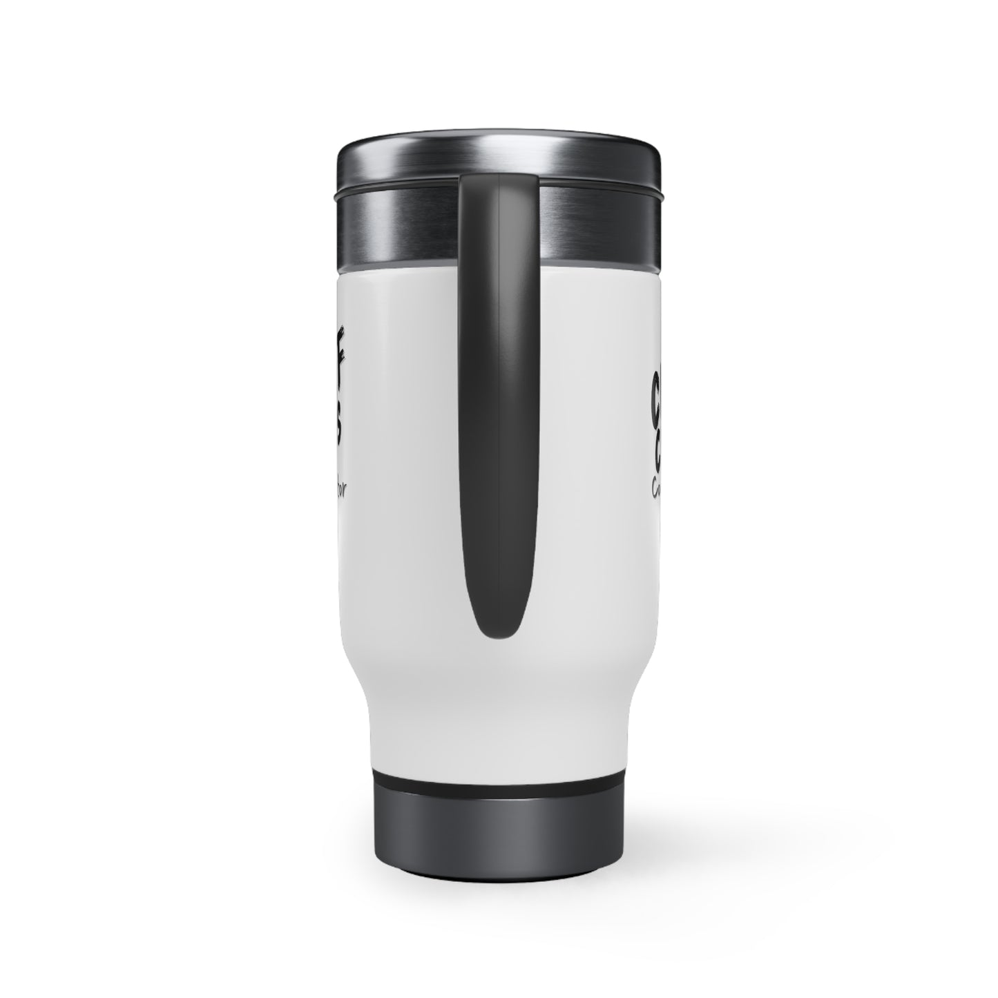 CW5 Chief Chaos Coordinator Stainless Steel Travel Mug with Handle, 14oz