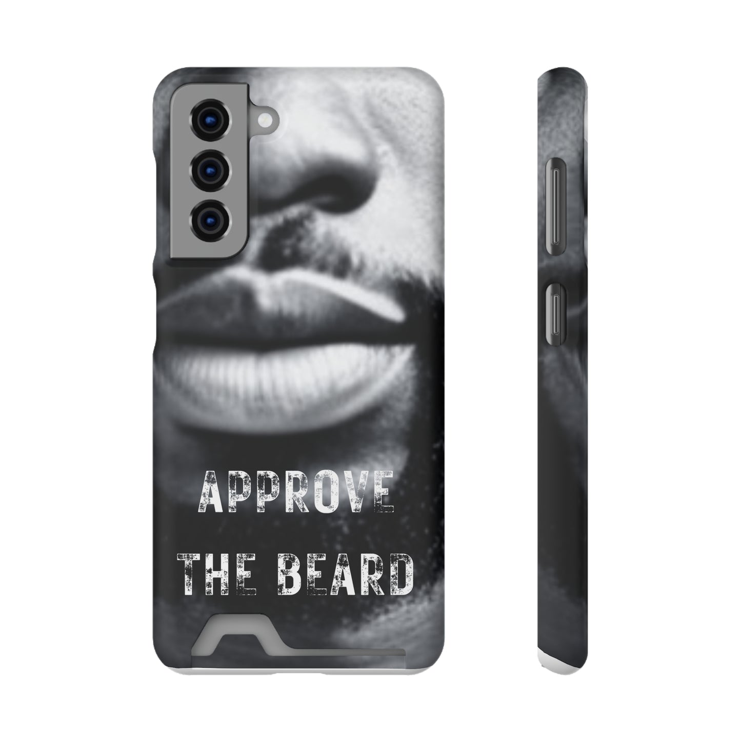 Approve the Beard Phone Case With Card Holder