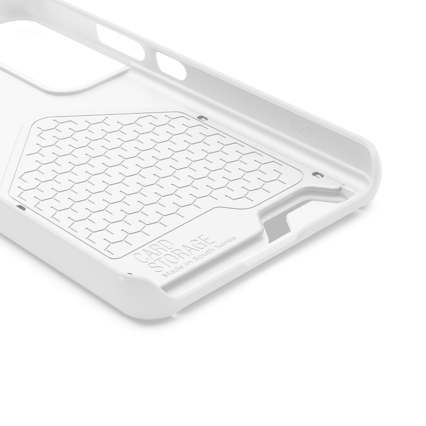 White End Oxygen Theft Phone Case With Card Holder