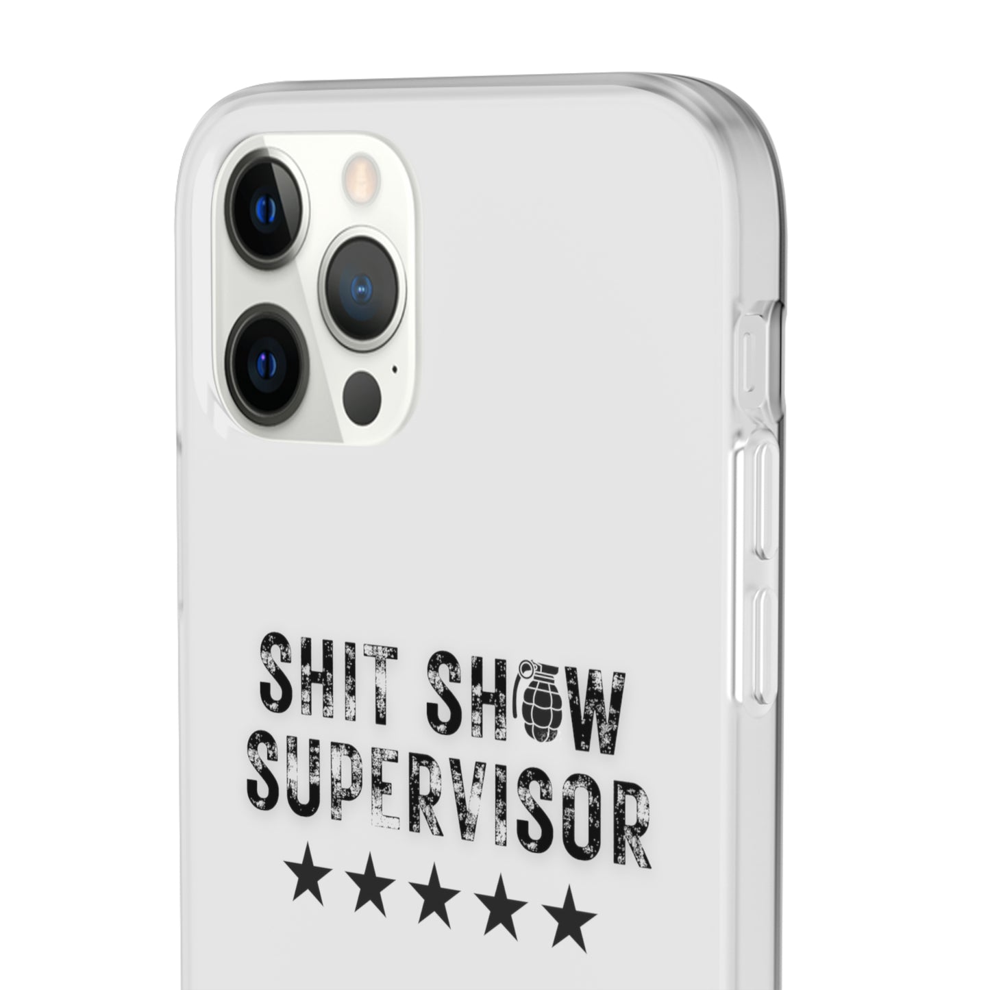 Shit Show Supervisor Clear Flexi Cases