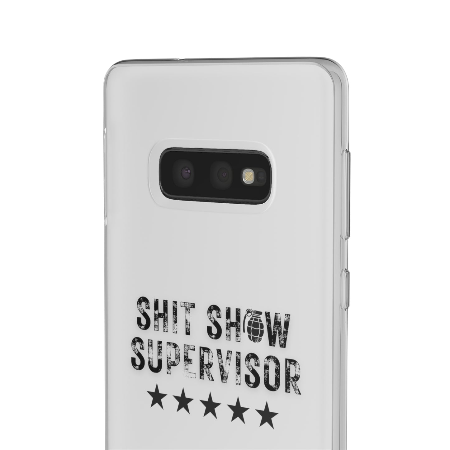 Shit Show Supervisor Clear Flexi Cases