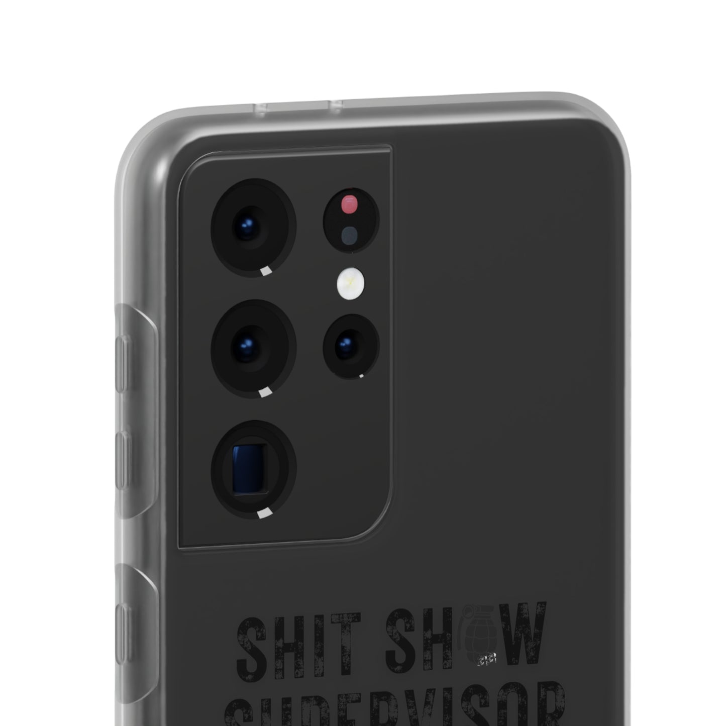 Shit Show Supervisor Clear Flexi Cases