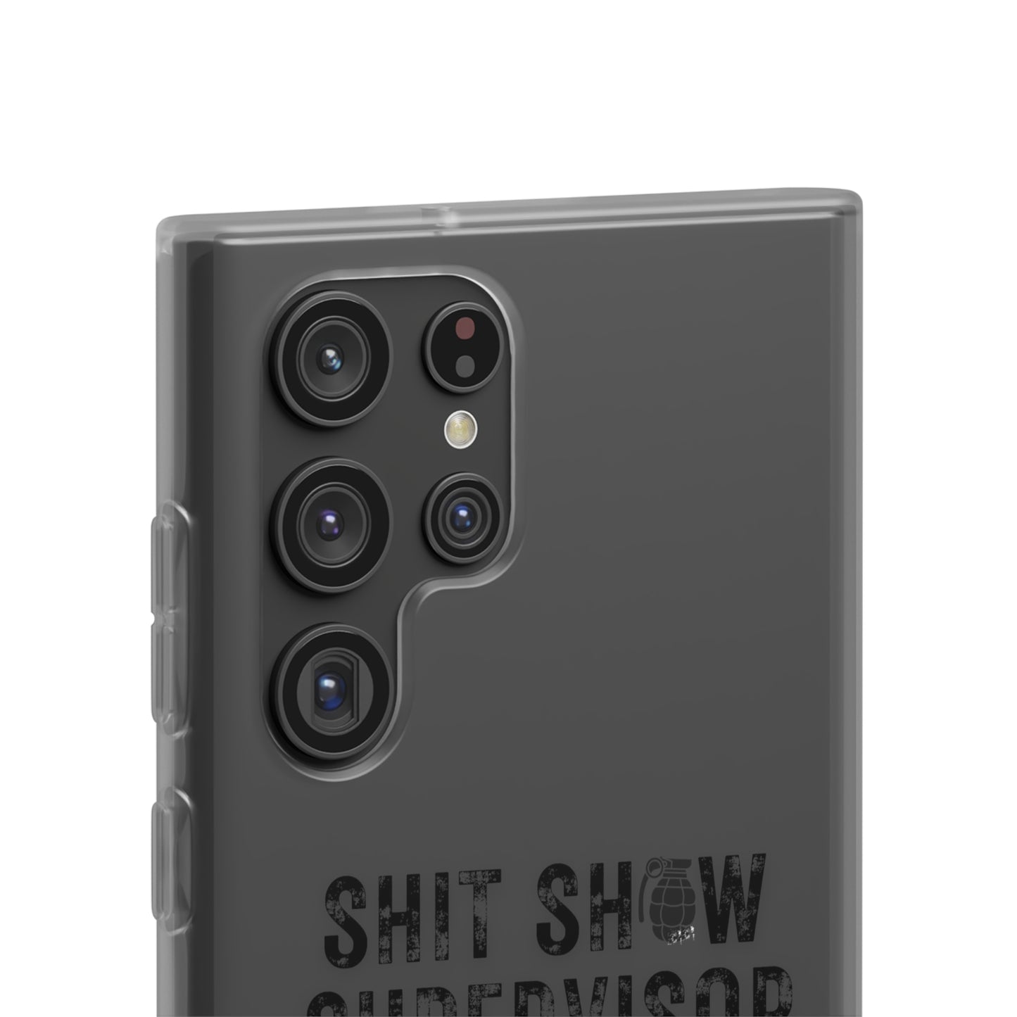 Shit Show Supervisor Clear Flexi Cases
