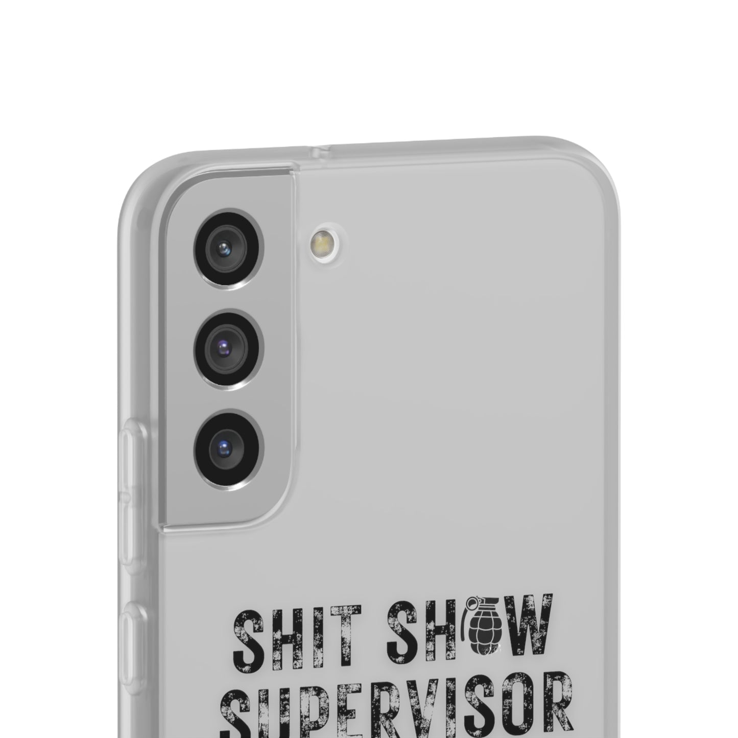 Shit Show Supervisor Clear Flexi Cases