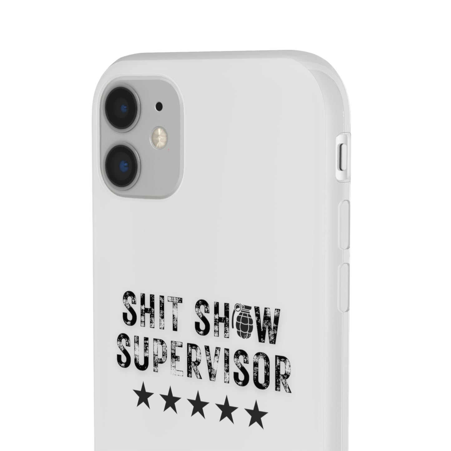 Shit Show Supervisor Clear Flexi Cases