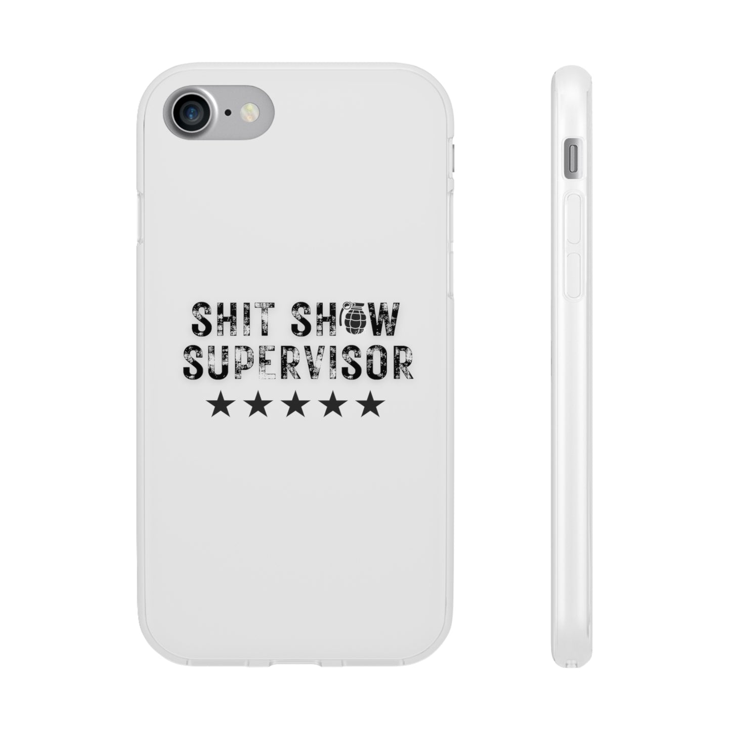 Shit Show Supervisor Clear Flexi Cases