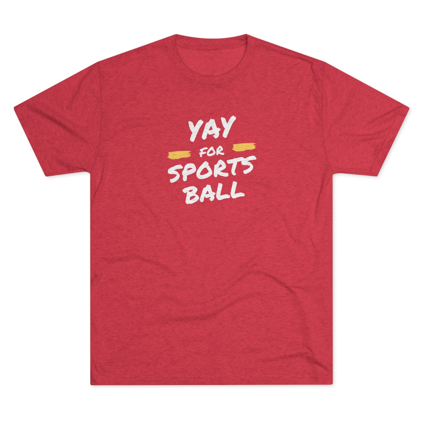 Yay! Sports Ball Tri-Blend Crew Tee