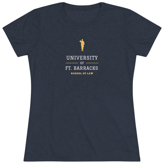 Barracks School of Law Women's Triblend Tee